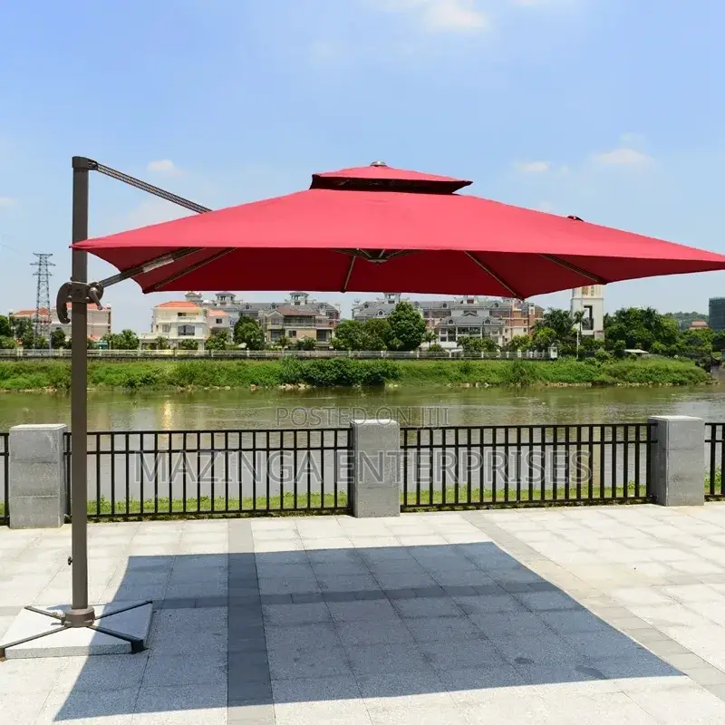 3x3meters Heavy Duty Cantilever Garden Sun Parasol Umbrella