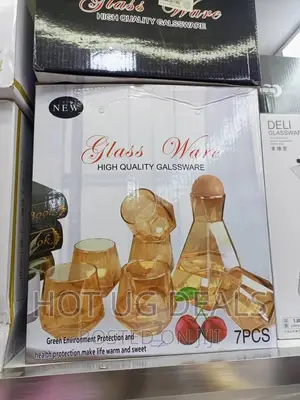 7pcs of Whisky Glasses- Brown