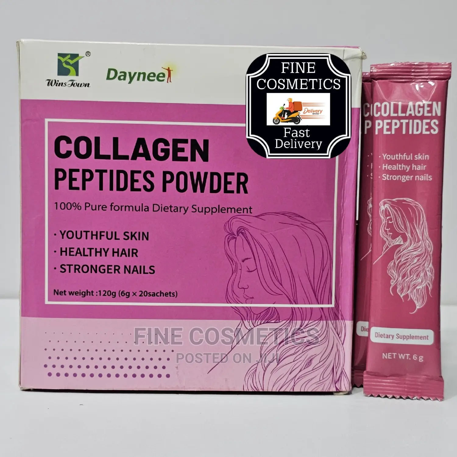 Skin Collagen Peptides Powder for YOUTHFUL SKIN, HAIR +NAILS