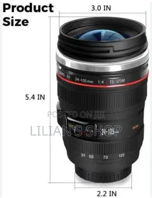 Stainless Steel Regal Lens Coffee Mug