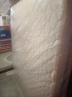 Double Layer Spring Mattress 6*6 in 10iches ( White)