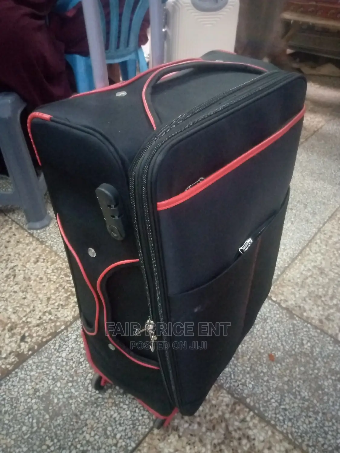 Original Cloth Suitcases Extra Large ( Black)