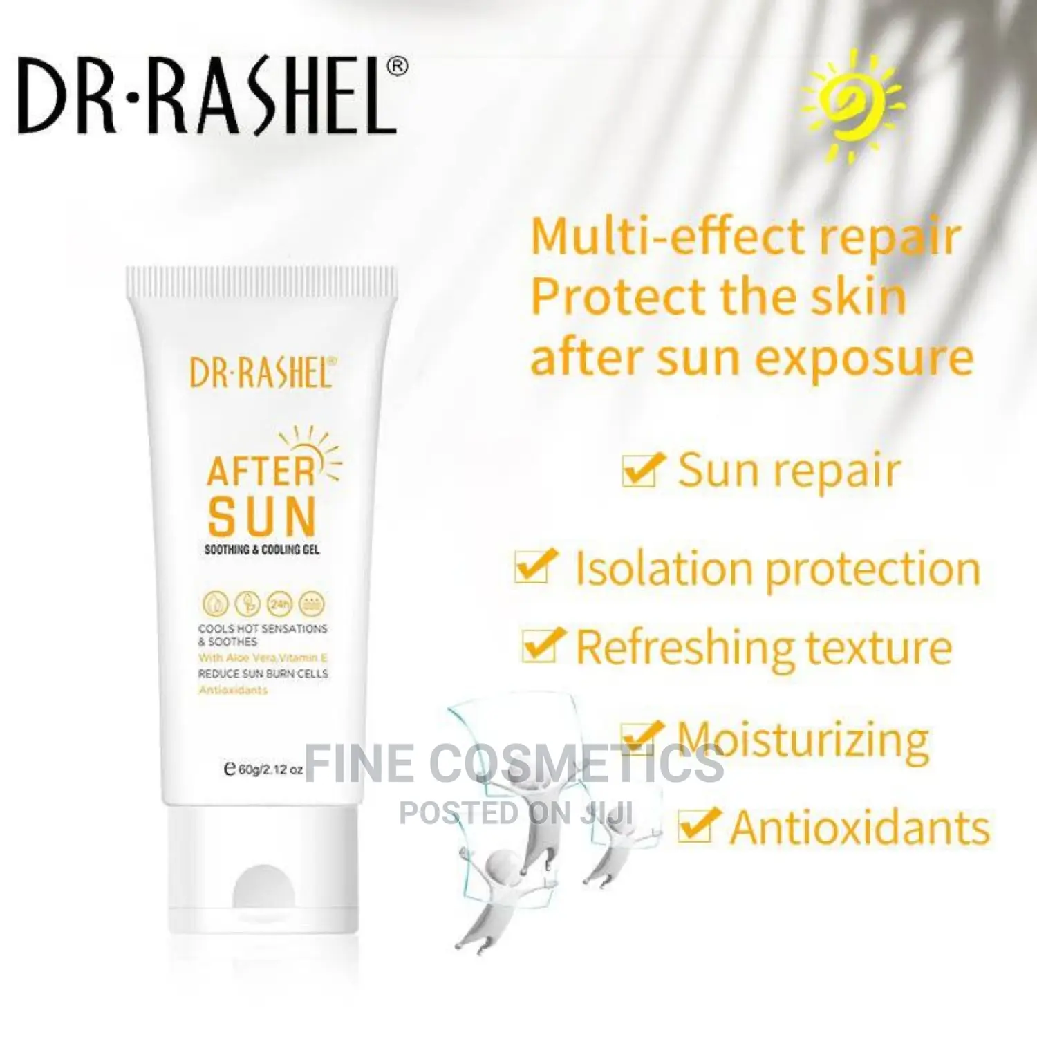 Dr RASHEL After Sun Soothing and Cooling Gel + Vitamin E 60g