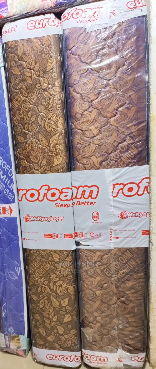 Eurofoam Mattress High Density 5*6 in 12 Inches (Brown 