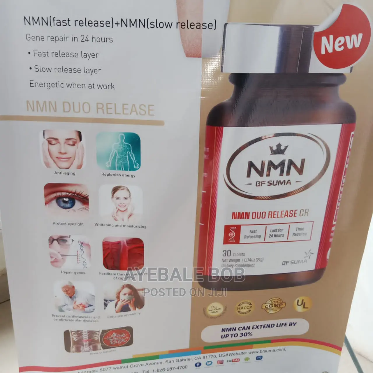 NMN DUO RELEASE Life Extensionby 30% ,Anti Aging Formula