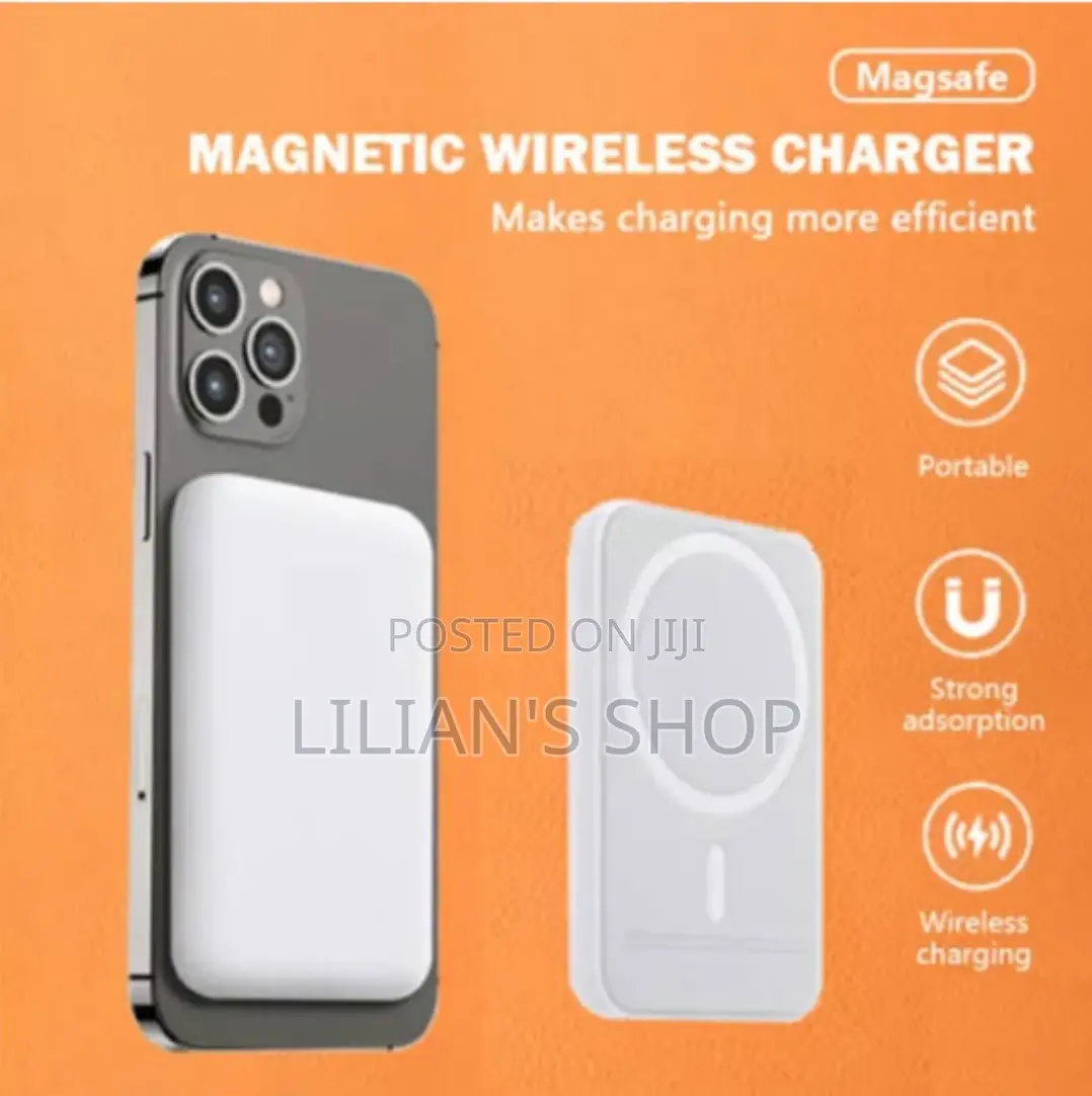 Fast Charging Magnetic/Wireless Power Bank