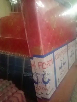 Mattress 6*6 in 6 Inches ( Red)