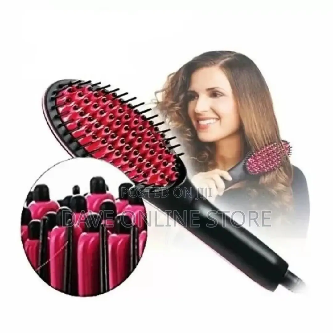 3 In1 Electric Fast Ceramic Styling Hair Straightener Brush