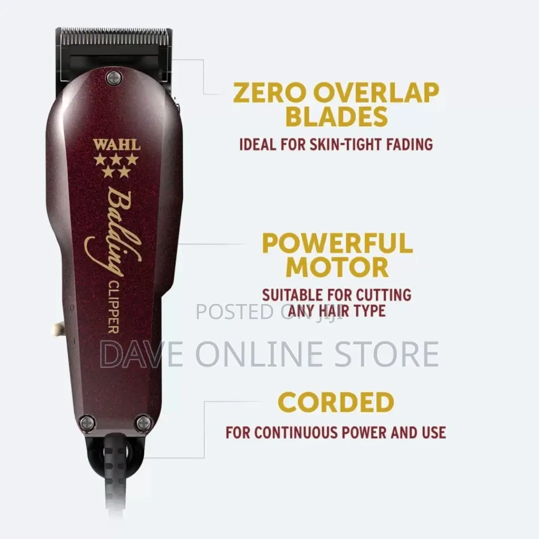 Wahl Balding Hair Clipper; Professional 5-Star