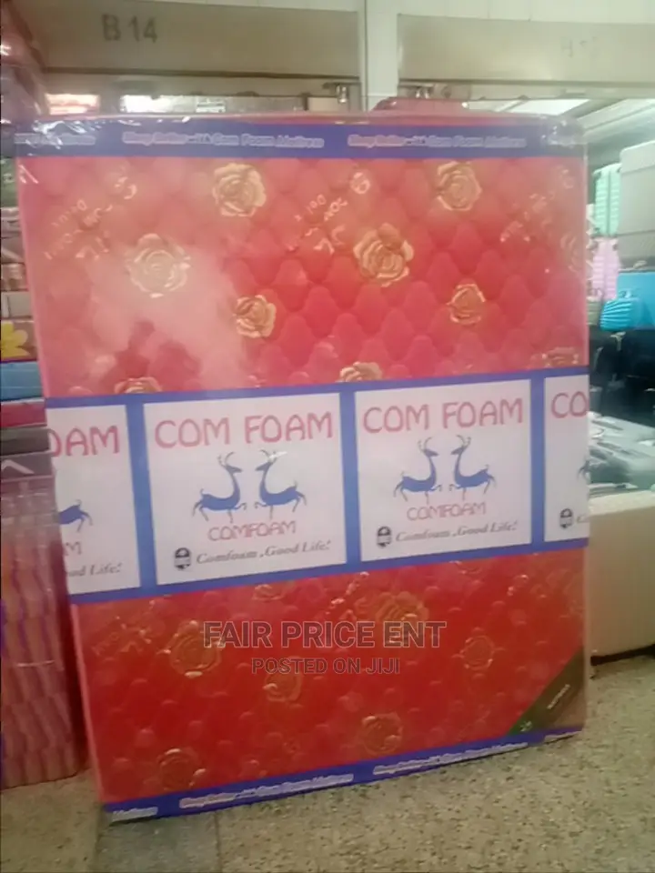 Mattress Quilted Density 4*6 in 6 Iches.(Red)