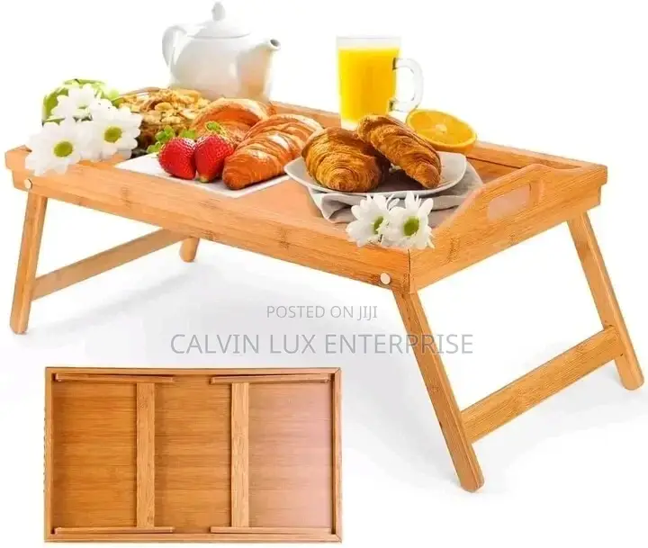 Wooden Tray Break Fast in Bed