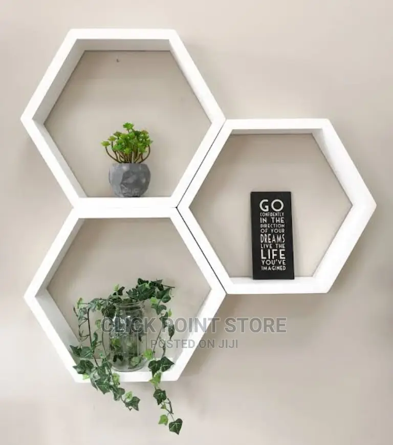Honey Comb Wall Shelves / Hexagon Shelves / Wall Shelves