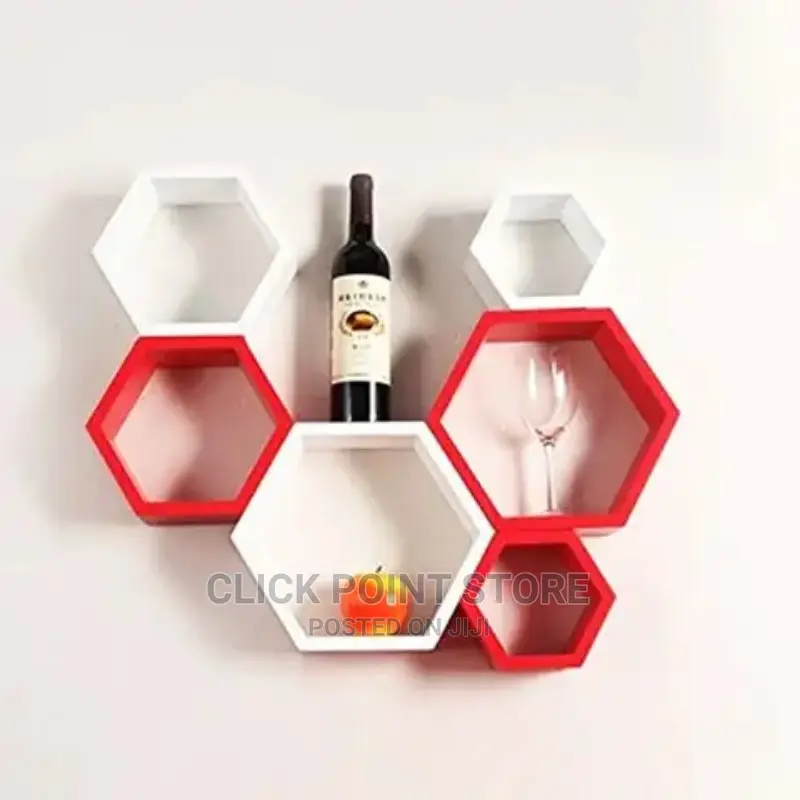 Honey Comb Floating Wall Shelf / Wall Shelf / Shelves