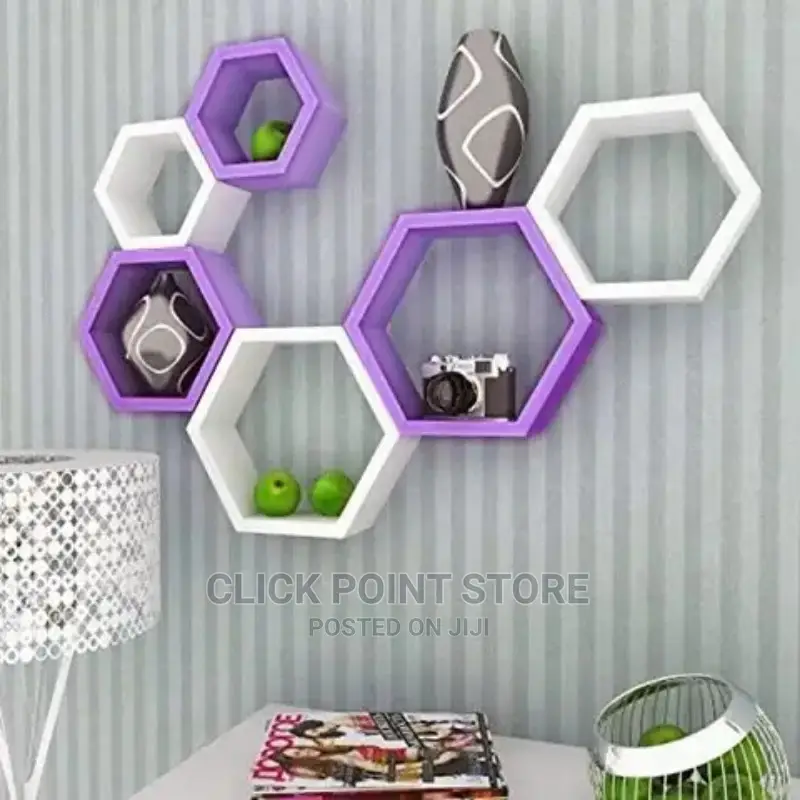 Honey Comb Shelf / Hexagon Design Shelf /Floating Wall Shelf