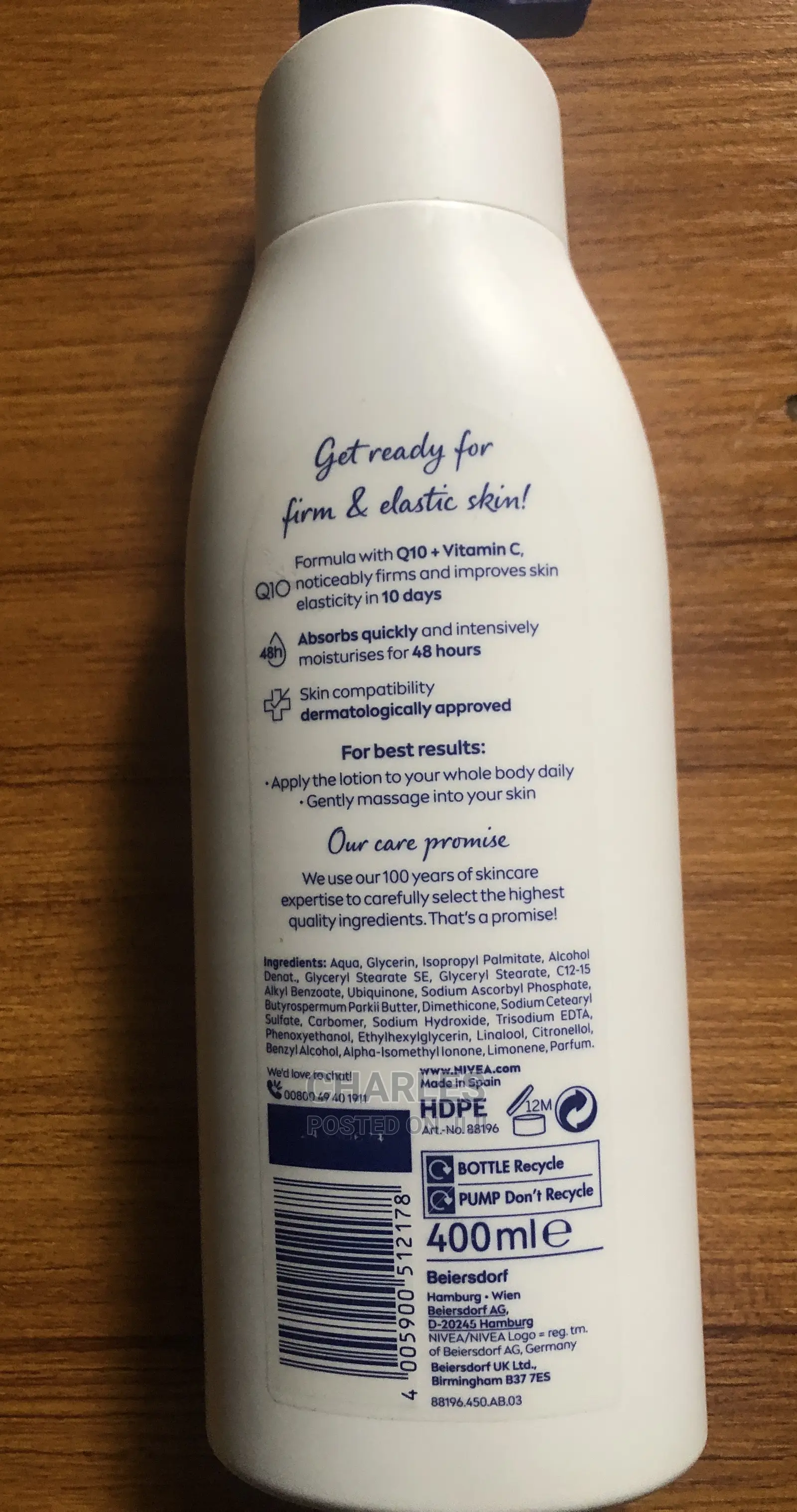 Q10 Nivea Body Lotion