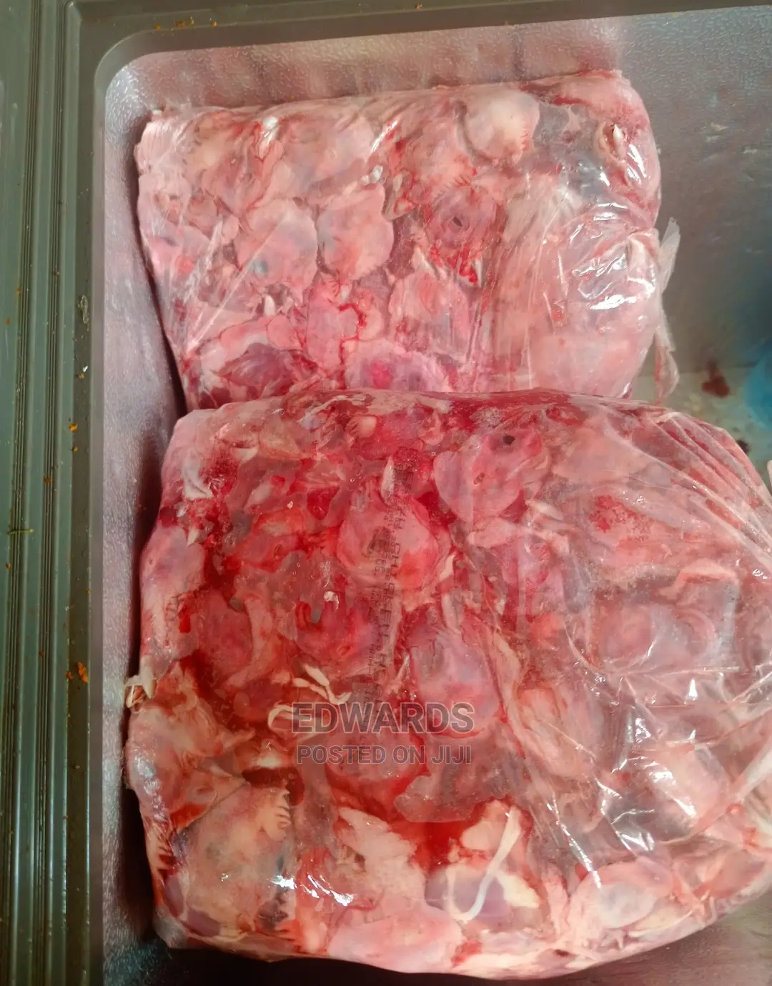 Clean Fresh Chicken Heads