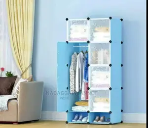 Photo - 2 Column Portable Plastic Wardrobe