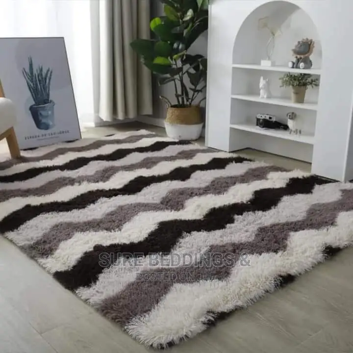 Stripped Fluffy Carpet