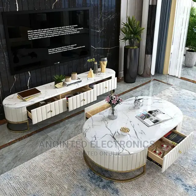 Luxury Tv Stand and Coffee Table