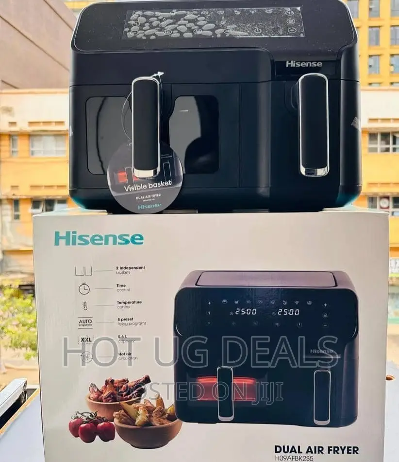 Hisense 8.6l Oil Free Healthy Air Fryer- Black