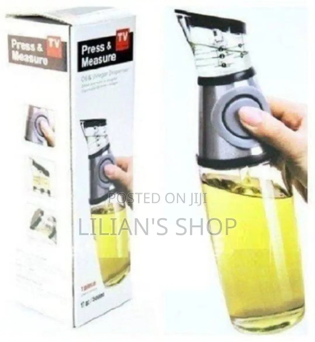 Press and Measure Oil Despenser Bottle
