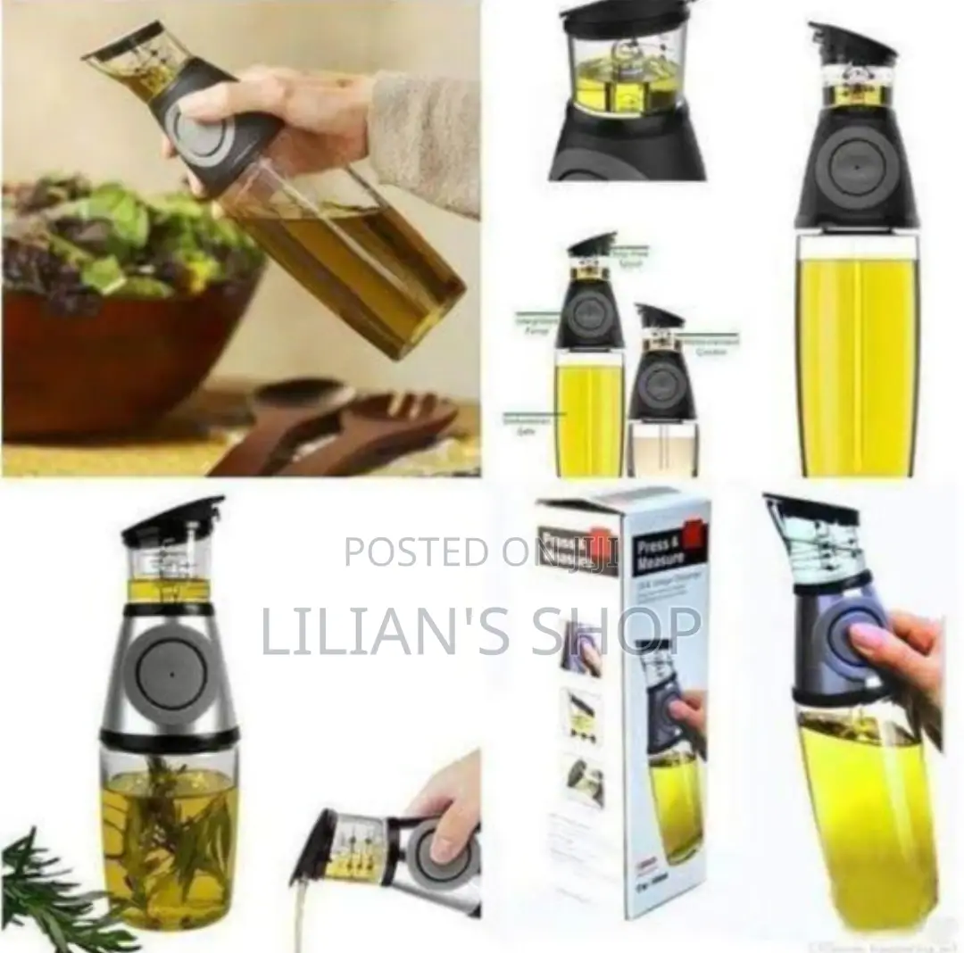 Press and Measure Oil Despenser Bottle