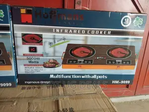Hoffmans  2 Burner Infrared Cooker Hot Plate Stove - Brown