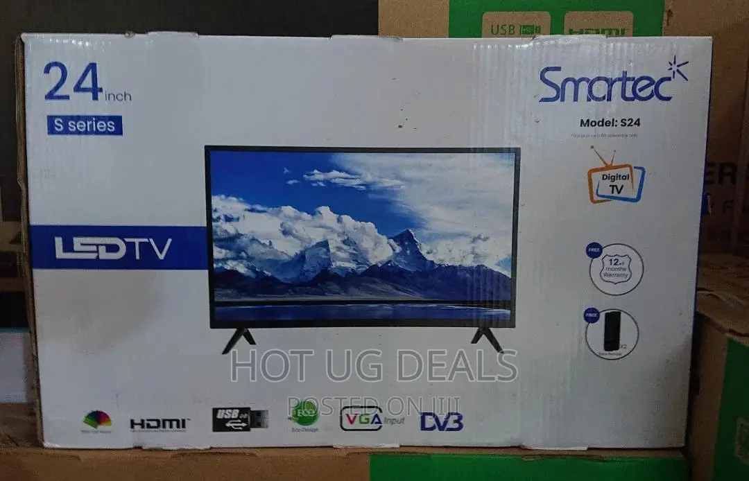 24inch Digital Led Tv With Free to Air- Black
