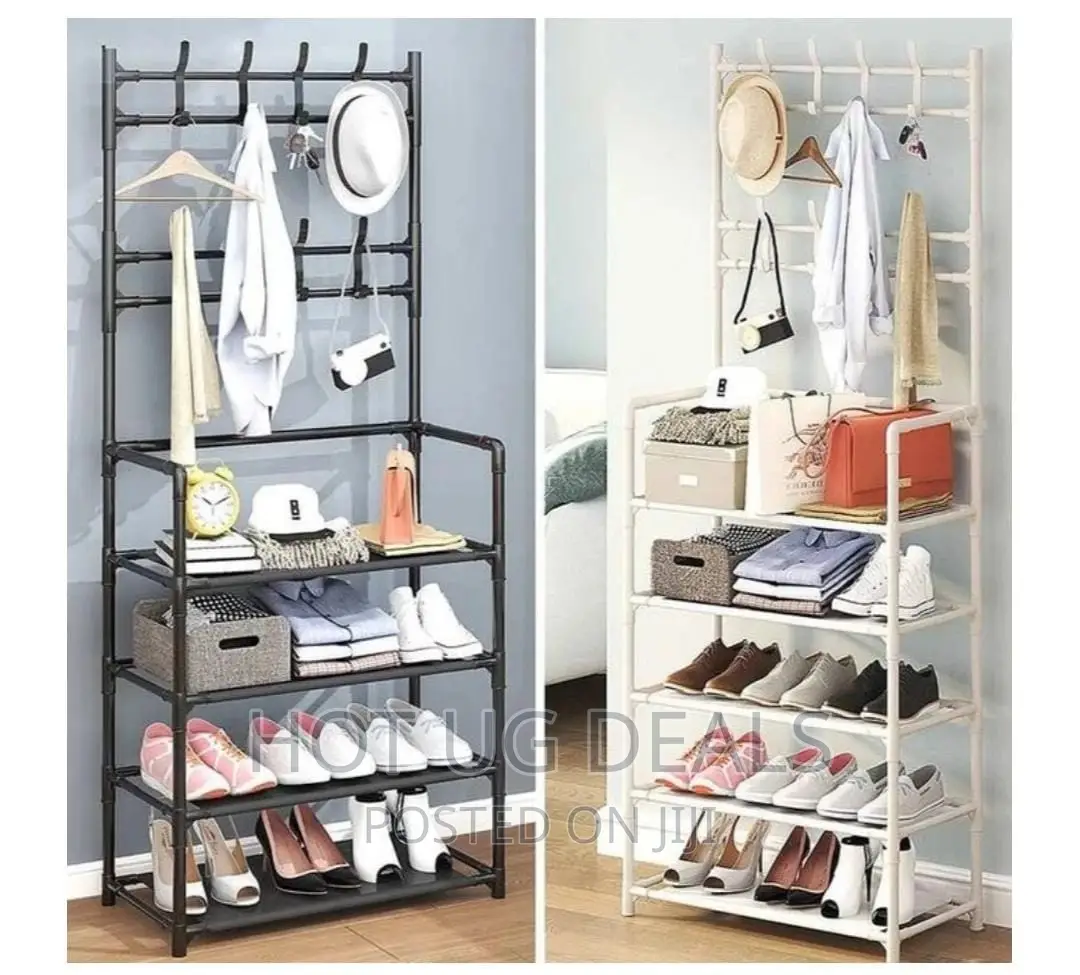Multi- Functional Hat Stand With 5 Tier Shoe Rack Organiser
