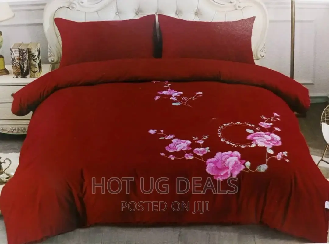 4 Pieces Duvet 5*6 With 2 Pillowcases 1 Bedsheet -multicolor