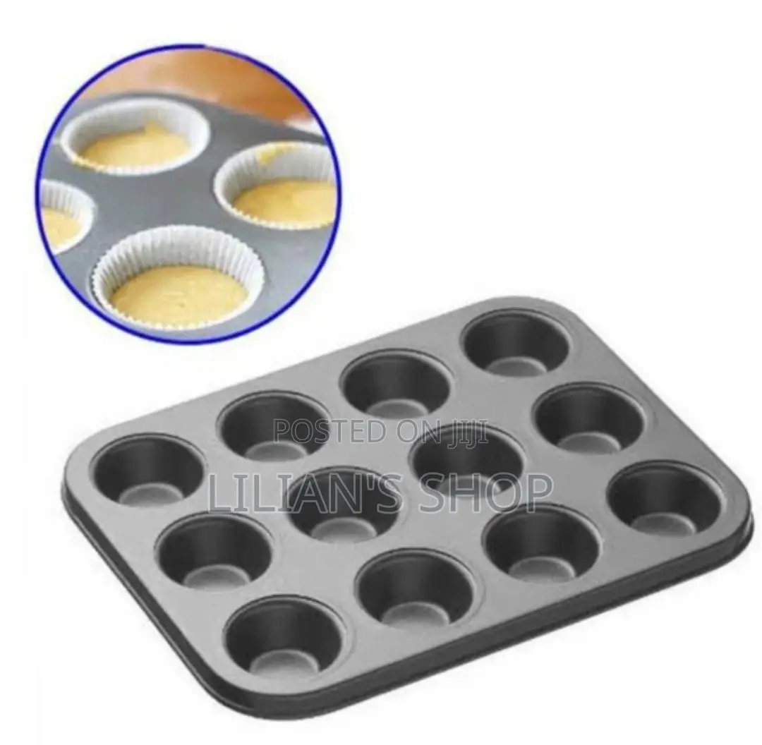 12 Holes Cake Baking Tray