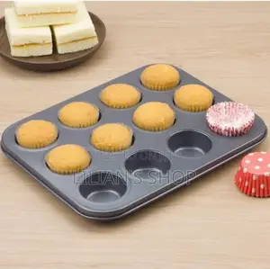 12 Holes Cake Baking Tray