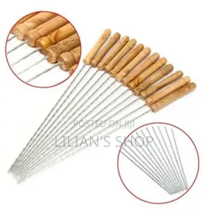 Wooden Handle Roasting Bbq Skewers