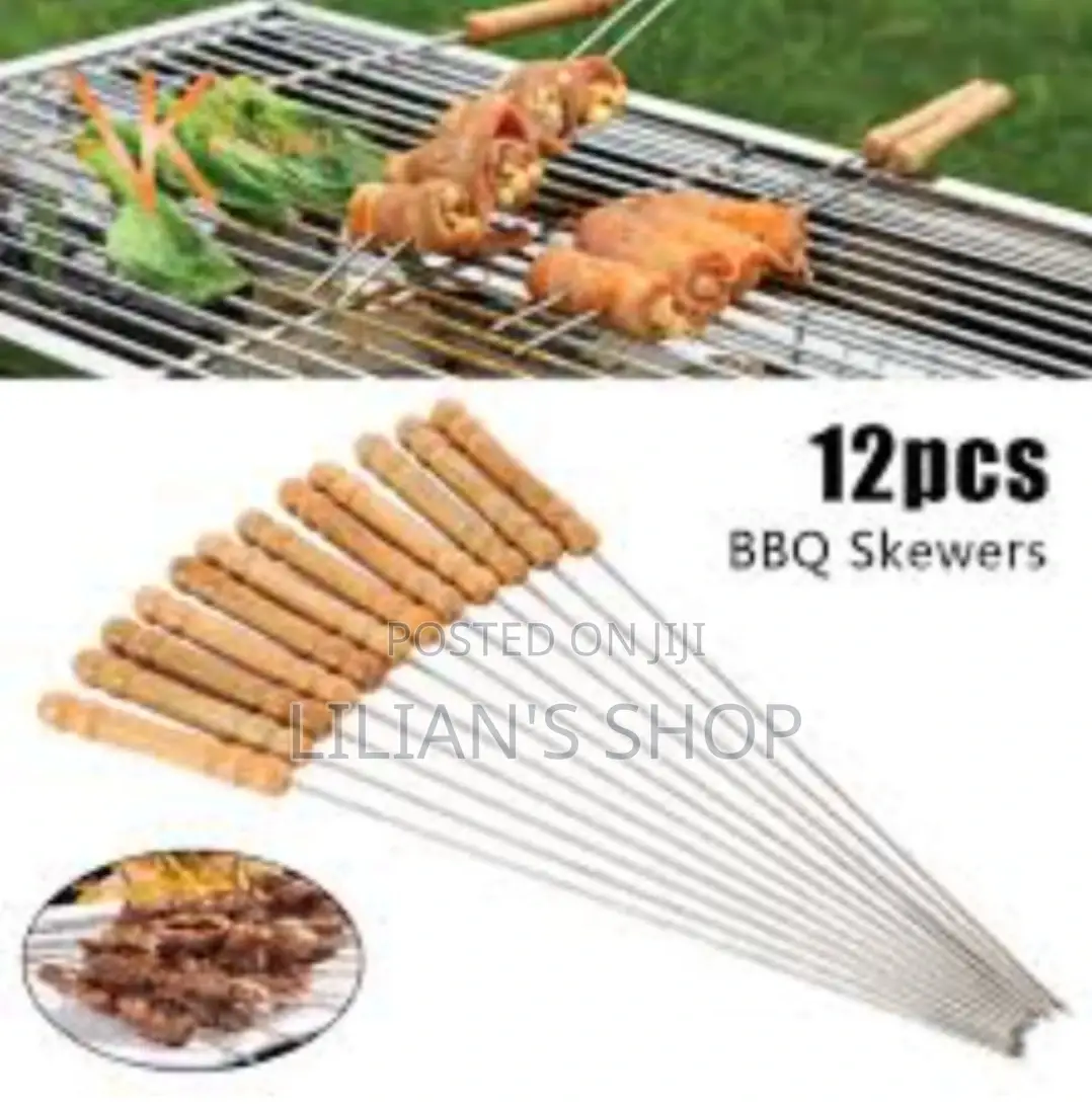 Wooden Handle Roasting Bbq Skewers
