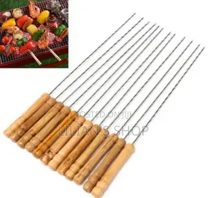 Wooden Handle Roasting Bbq Skewers