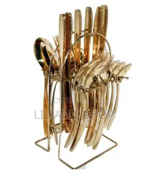 Cultery Set Forks and Spoon With Stand