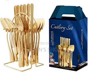 Cultery Set Forks and Spoon With Stand