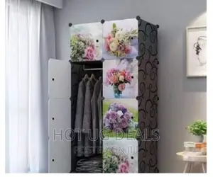 2 Column Plastic Closet - Grey, Black