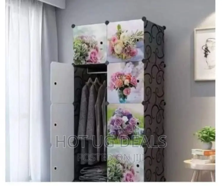 2 Column Plastic Closet - Grey, Black
