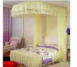6by6 2 Stand Rail Mosquito Net - Cream