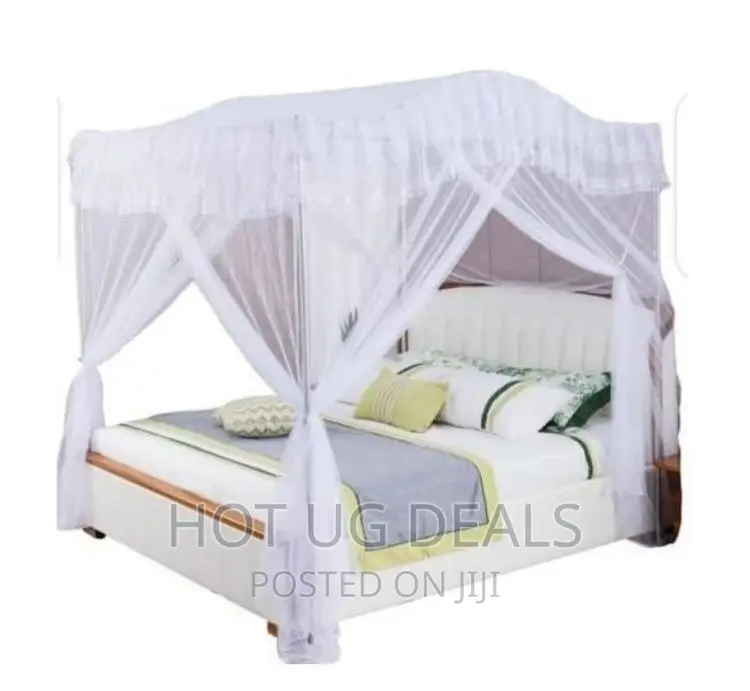 5*6 6*6 Mosquito Net With Stands - White