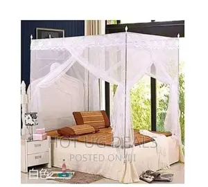 5by6 Deluxe Mosquito Net With Stands - White