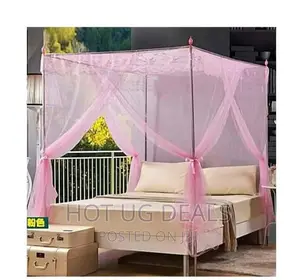 6by6 Mosquito Net With Stands - Pink