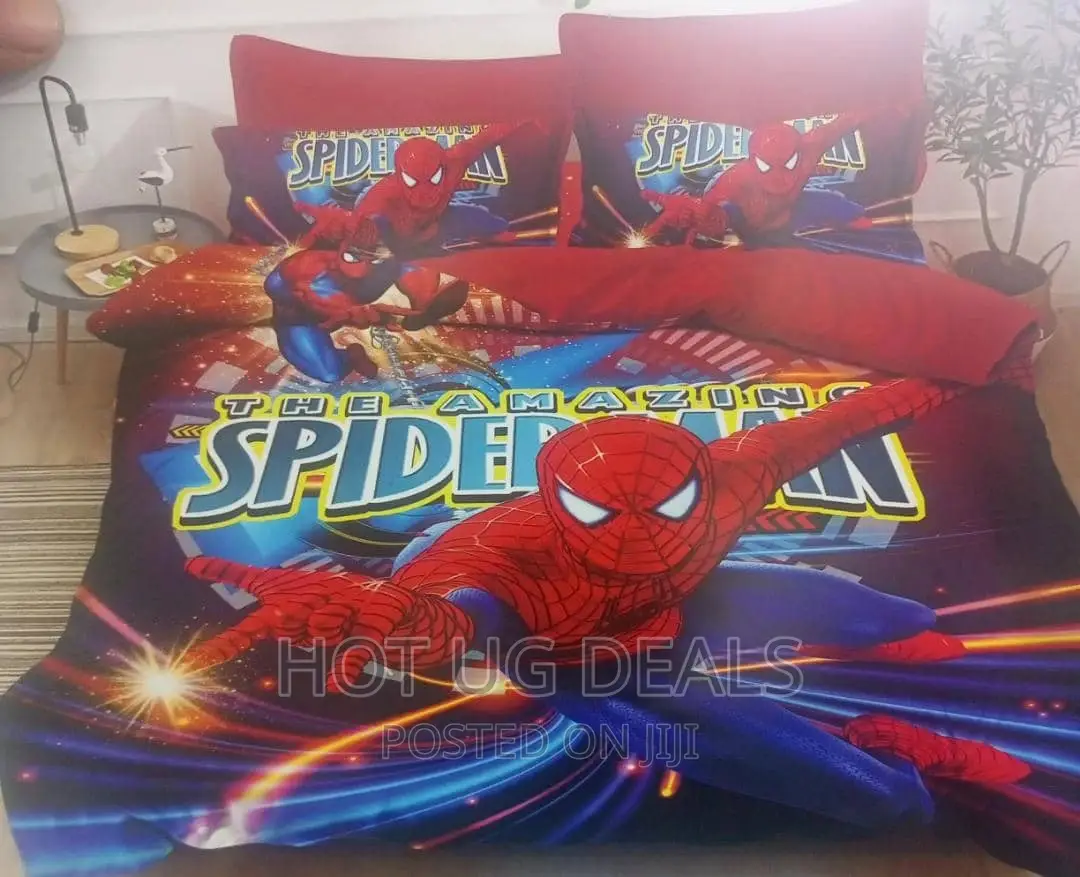 3pc 4by6 Kids Duvet ✓1pillowcase ✓1bedsheet - Spiderman