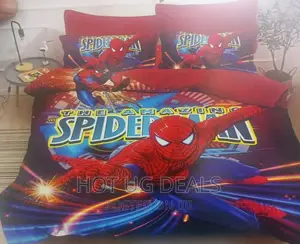 3pc 4by6 Kids Duvet ✓1pillowcase ✓1bedsheet - Spiderman