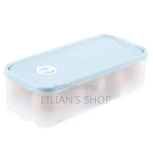 Refrigerator Egg Storage Container With Lid Plastic