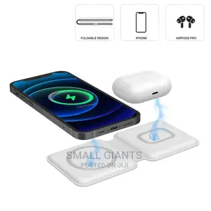 2 in 1 Folding Magnetic Charging Dock for iPhone and Airpods