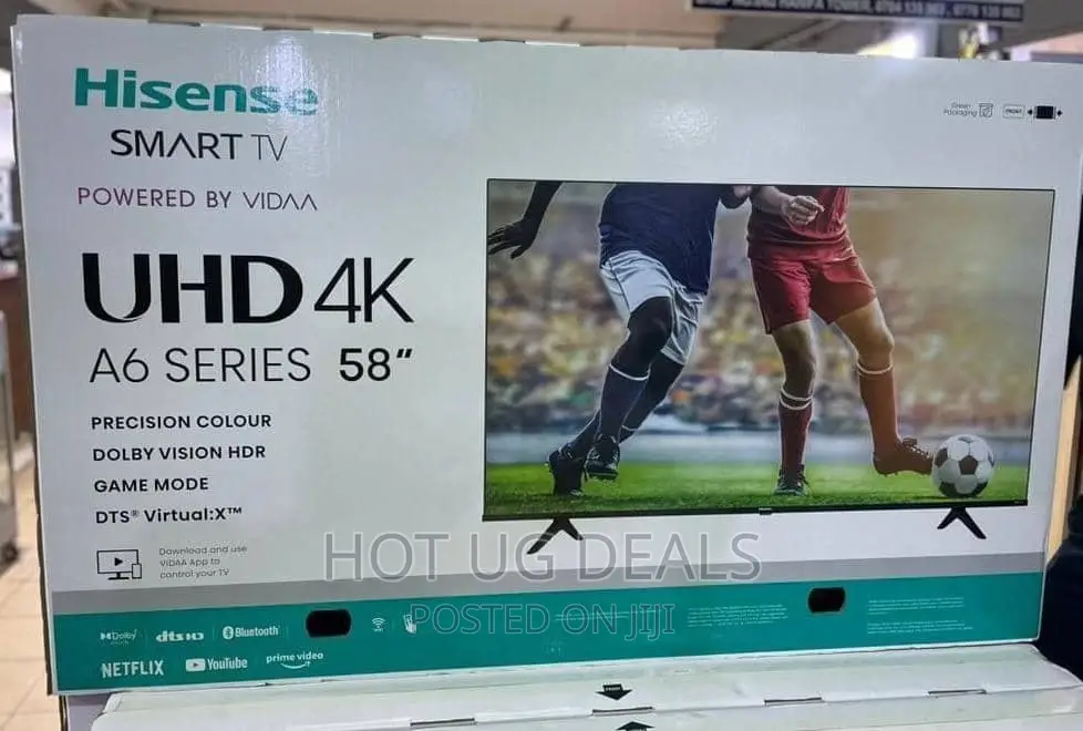 58" Ultra Hd Smart With Inbuilt Wi-fi- Black