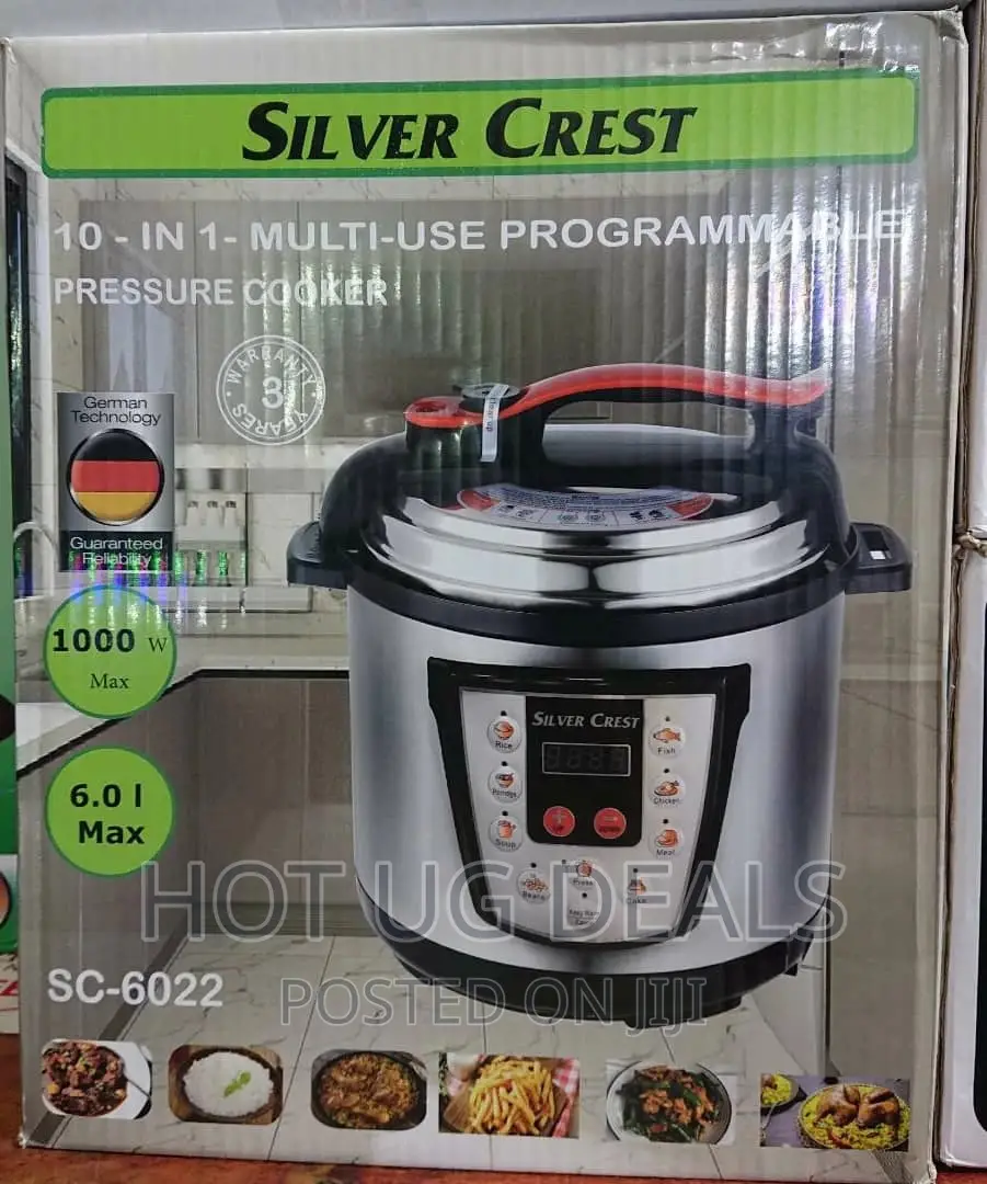 6L Multifunctional Digital Pressure Cooker - Silver