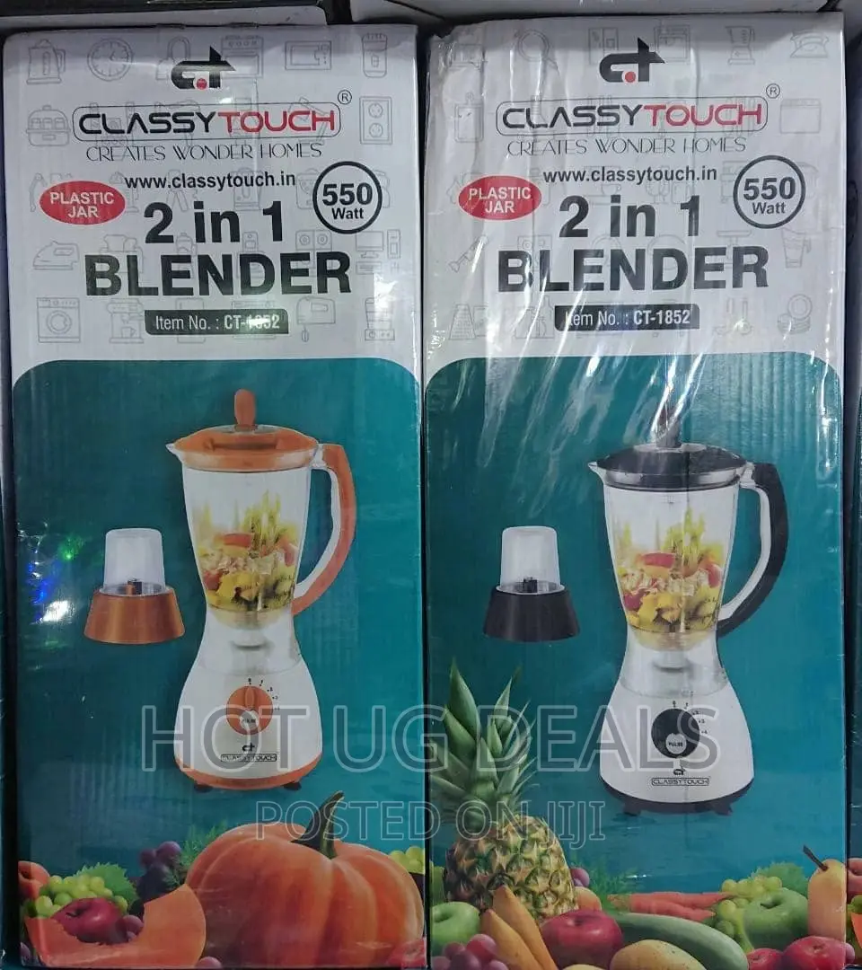 2 in 1 Classytouch Electric Juice Blender- White